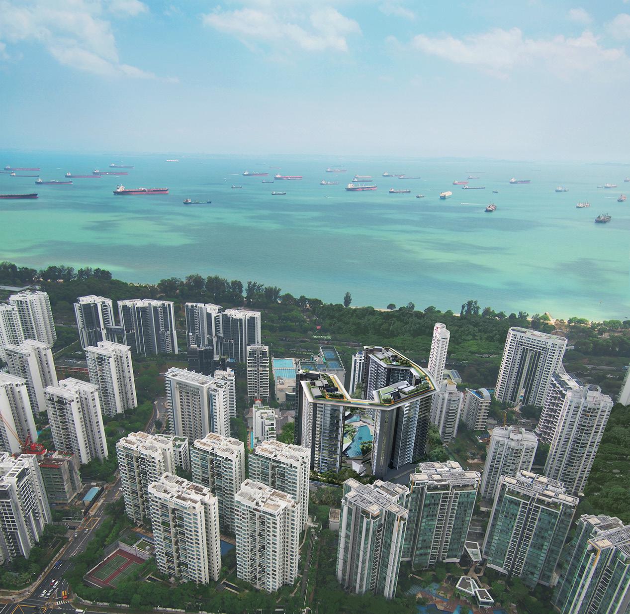Aerial view over the East Coast (artist’s impression)