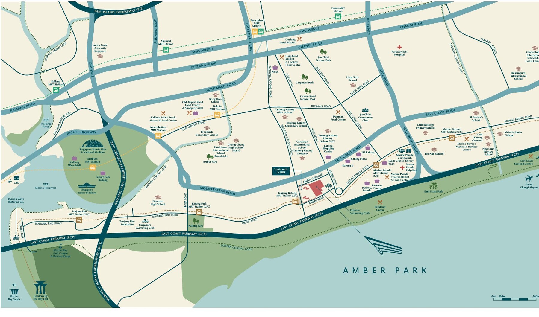 Amber Park location map
